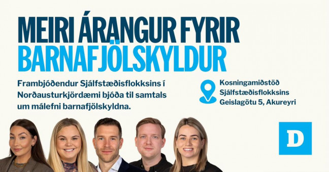 Meiri rangur fyrir barnafjlskyldur